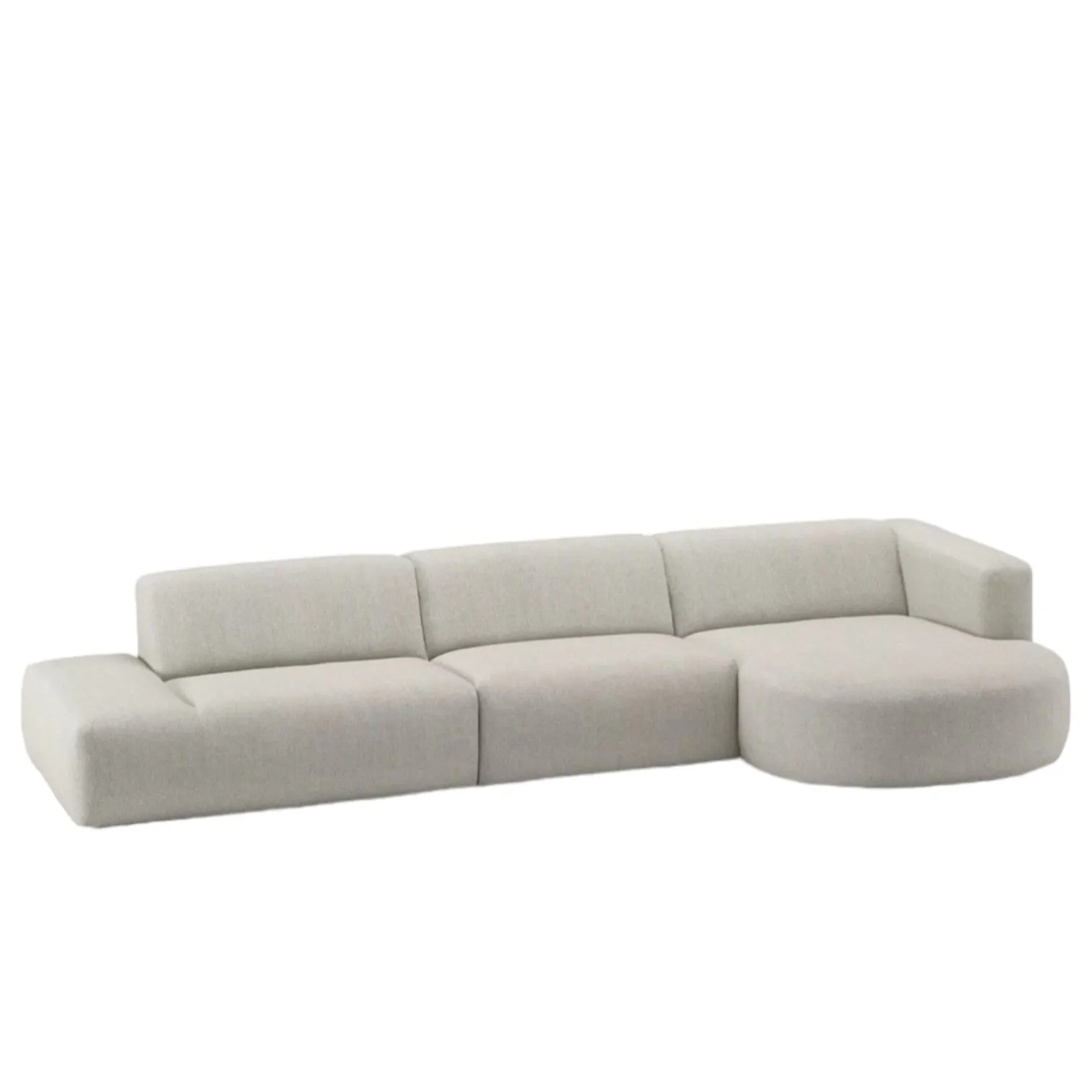 Drew Sectional Round Chaise Sofa