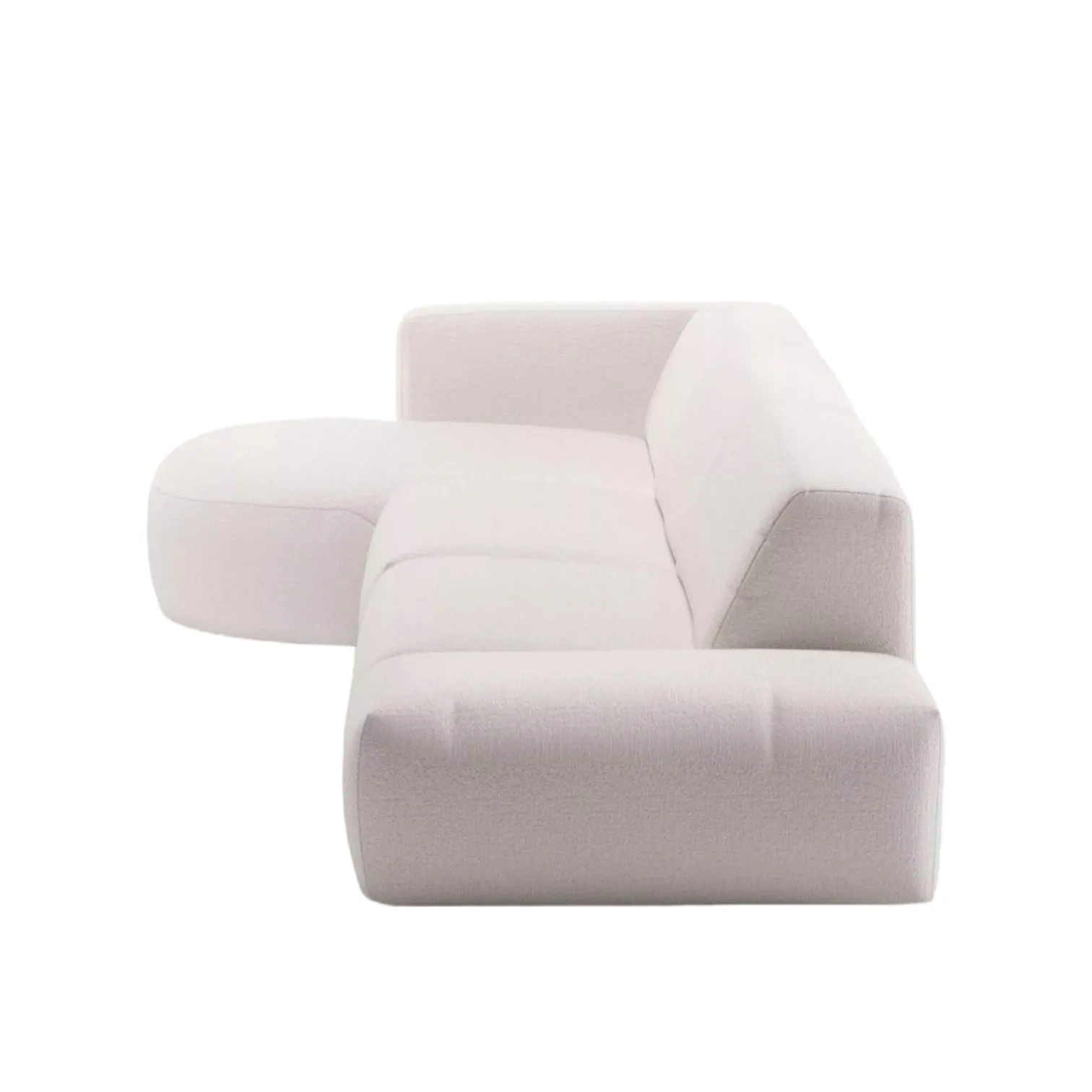 Drew Sectional Round Chaise Sofa