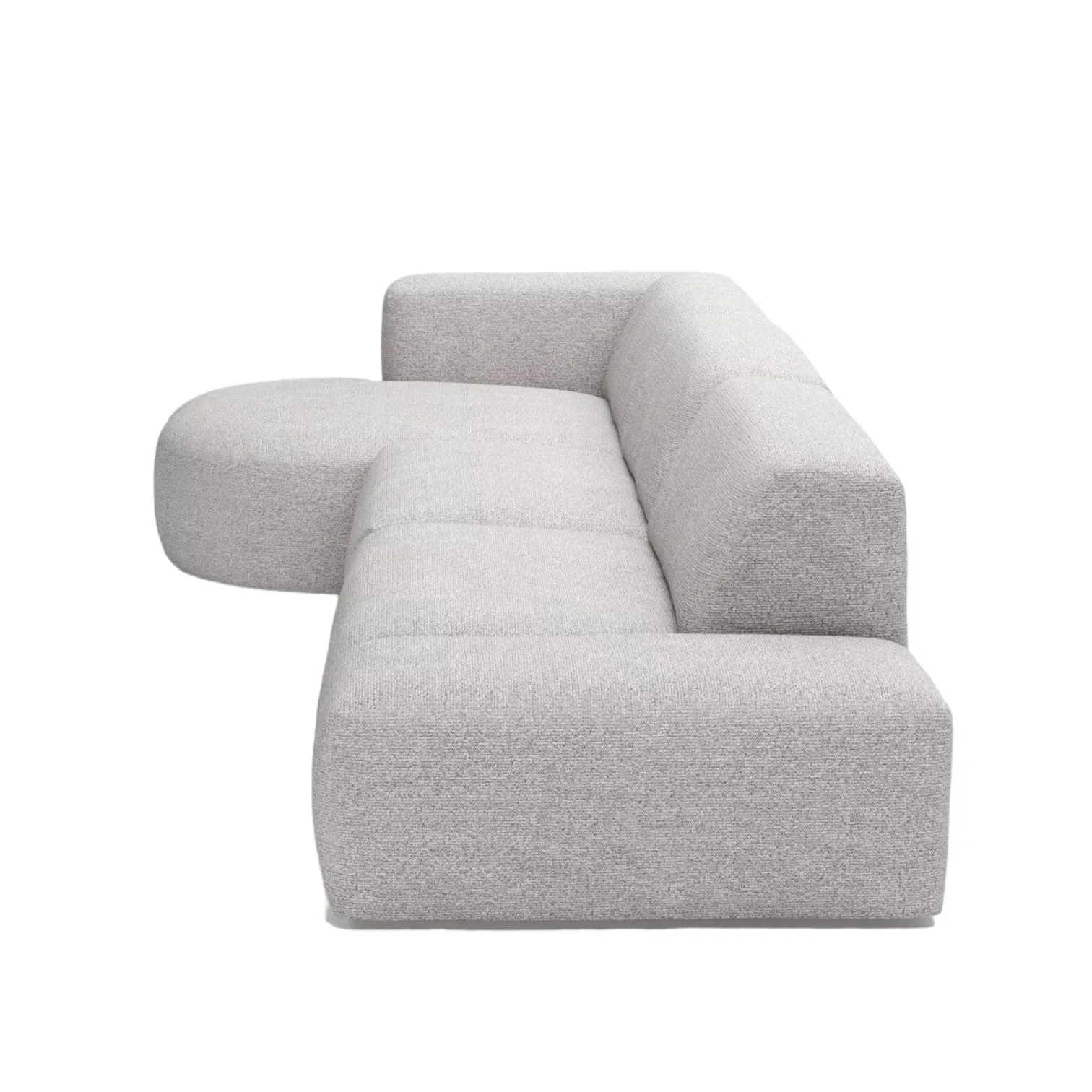 Drew Sectional Round Chaise Sofa