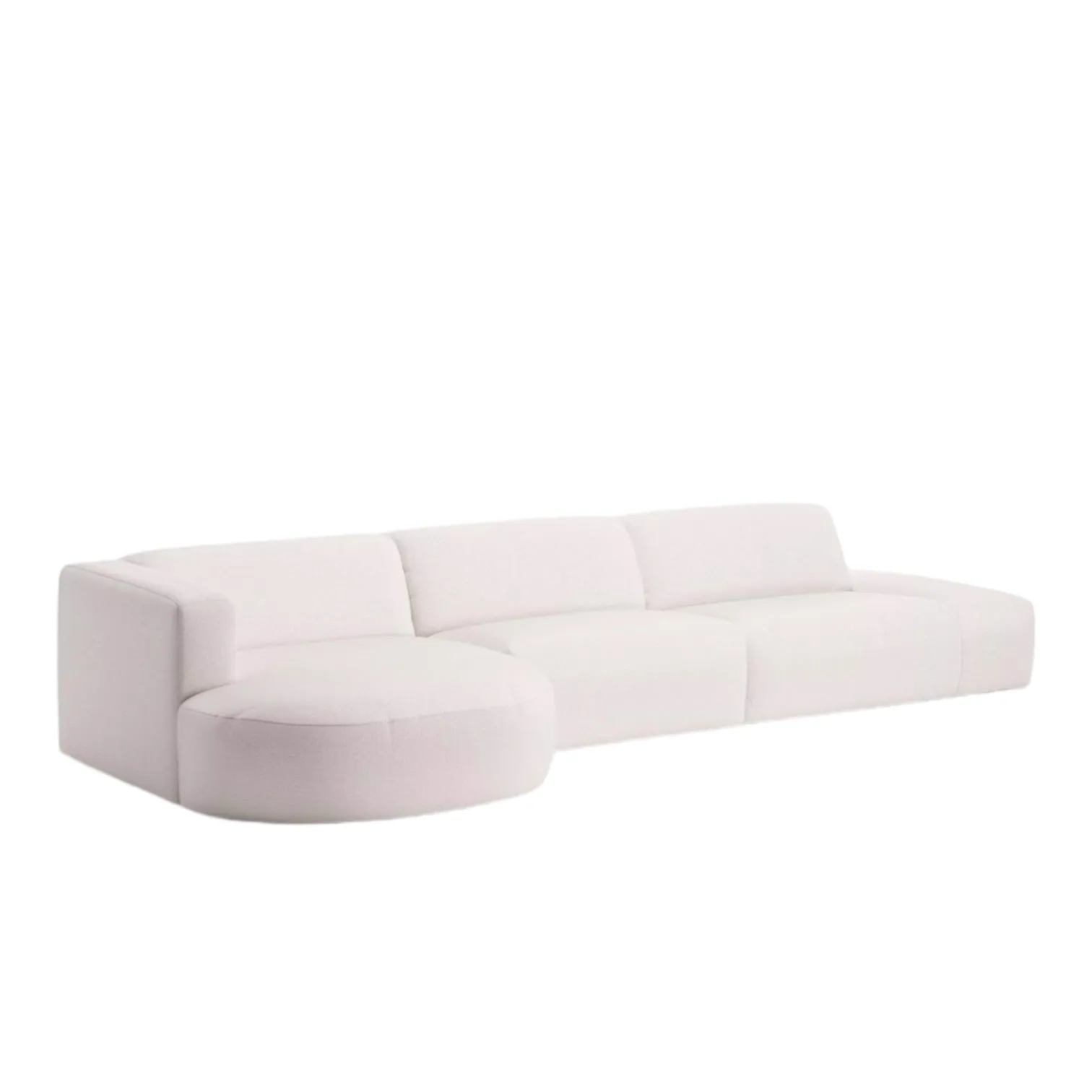 Drew Sectional Round Chaise Sofa