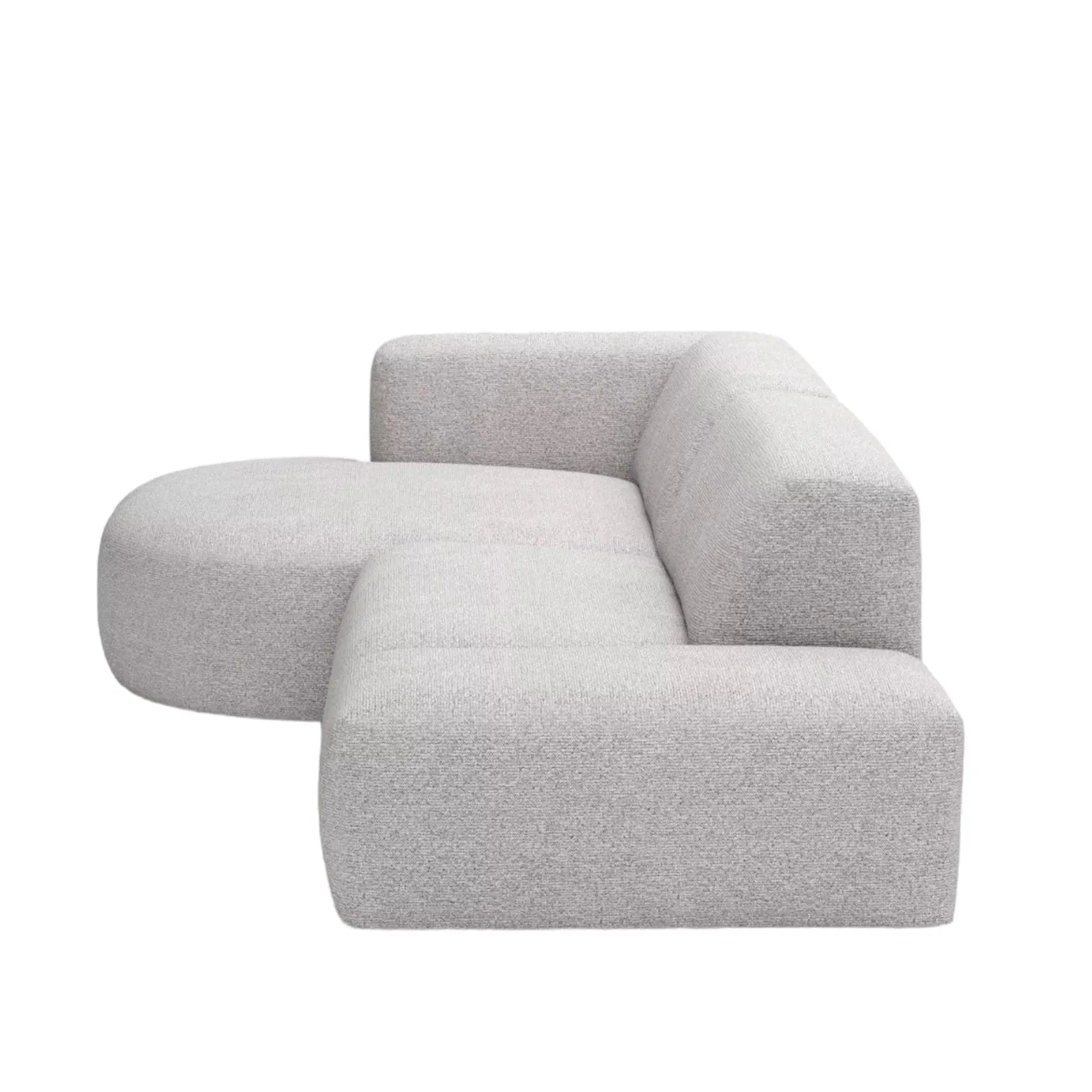 Drew Sectional Round Chaise Sofa