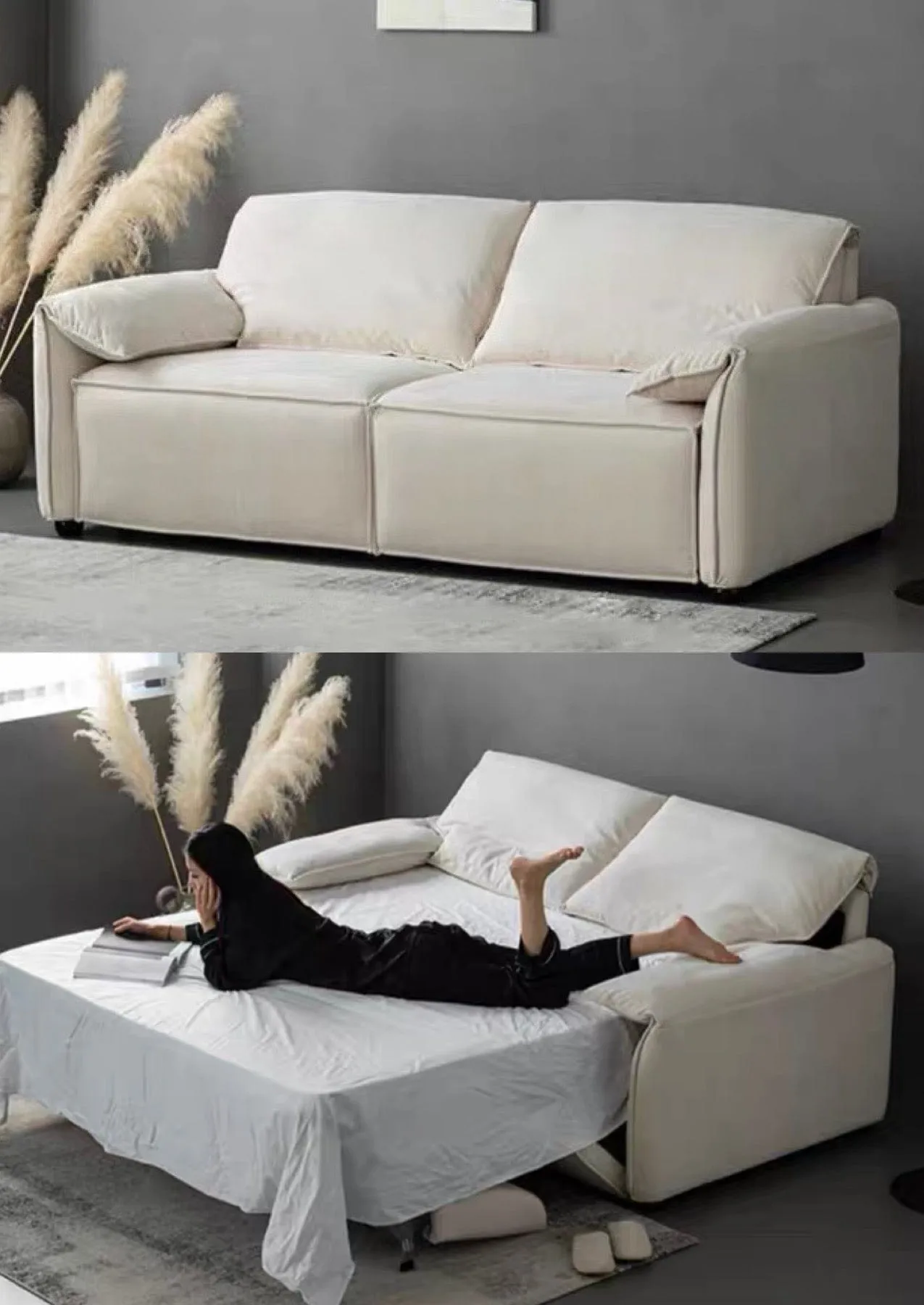 Earl Foldable Sofa Bed with Mattress