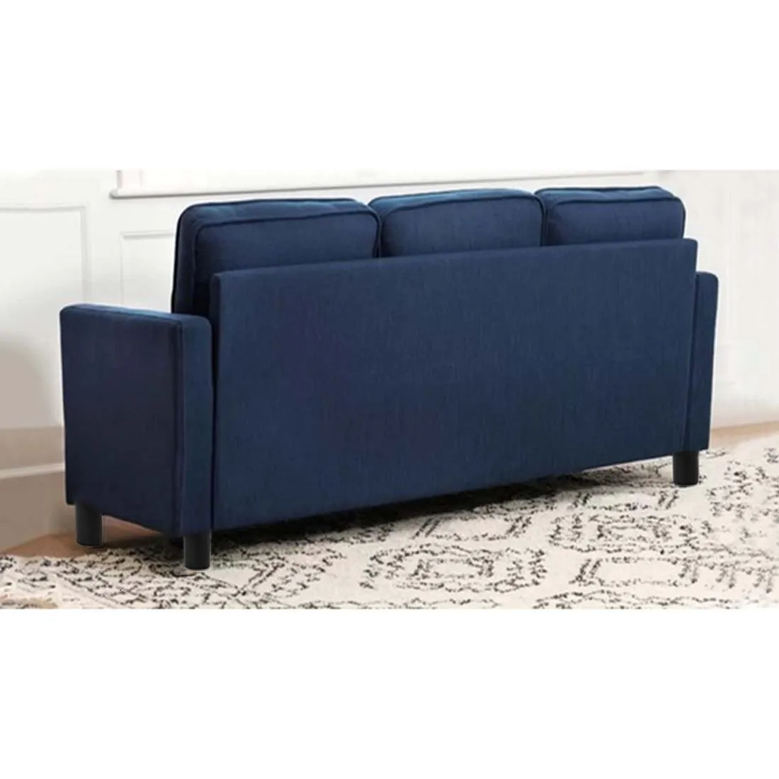 Federica 3 Seater Fabric Sofa With Ottoman