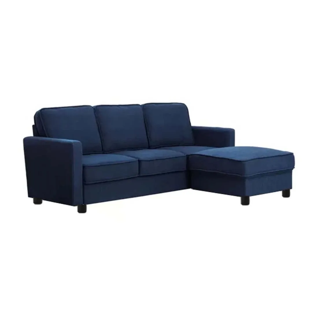 Federica 3 Seater Fabric Sofa With Ottoman