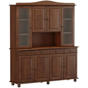 Finestra Rubi 4 4 Door Buffet Hutch L1689 x W430 x H1970mm Coffee No Warranty