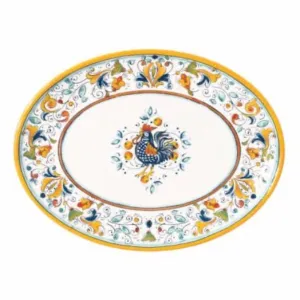 Florence Rooster Oval Platter Item 286FLOR