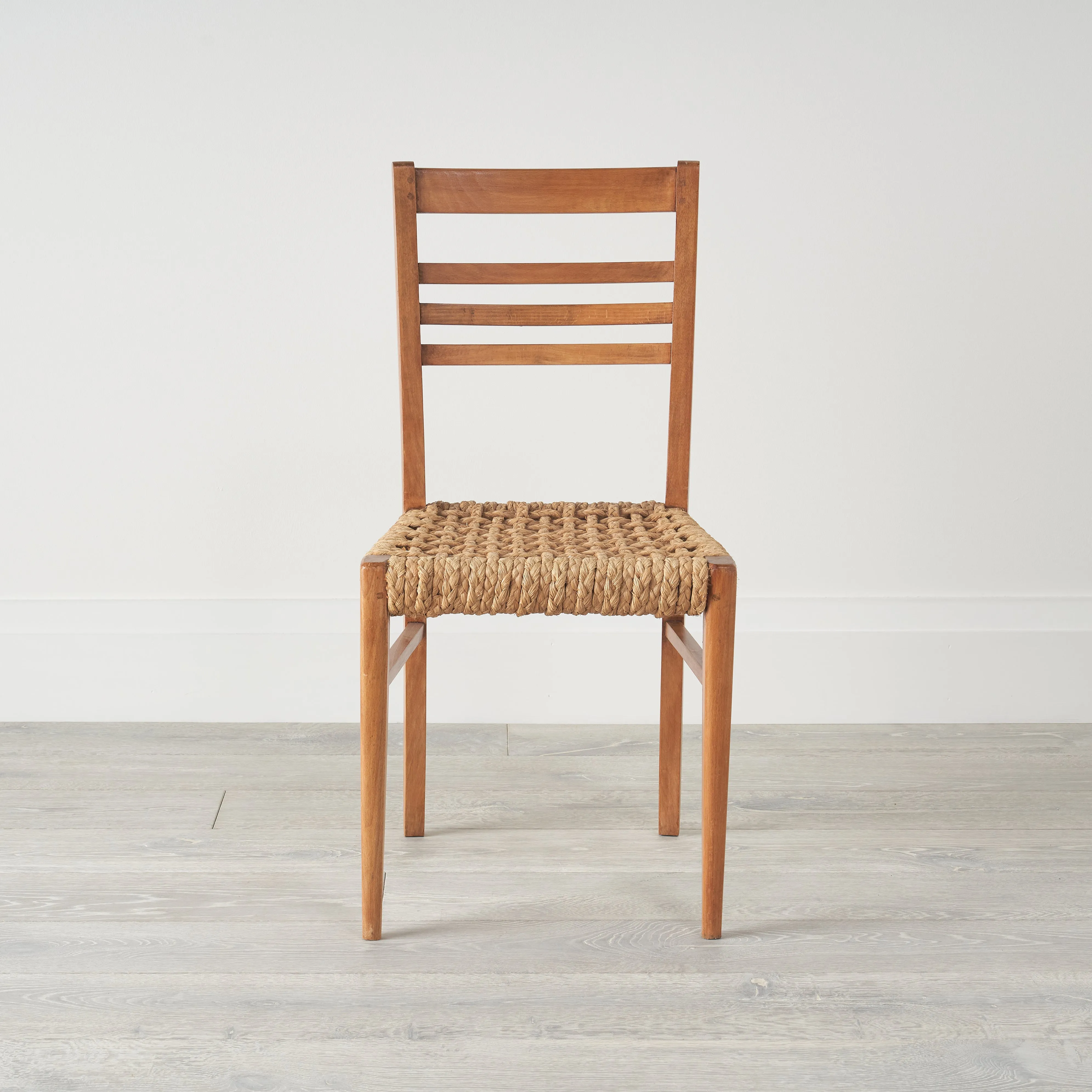 French Audoux Minet Rope Dining Chairs