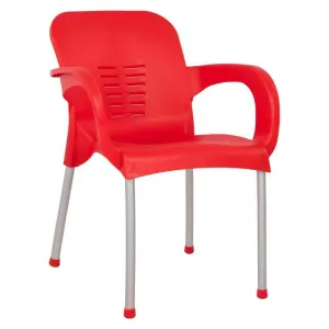 Garden Chair Red PP 60x50x80xcm