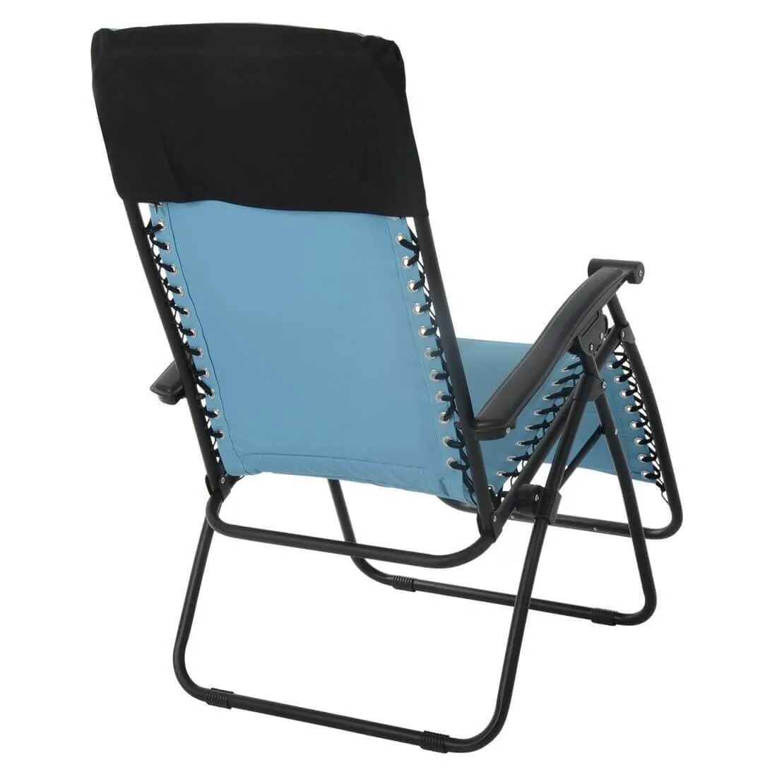 Garden Recliner Chair Zero Gravity Reclining Relaxer Padded Seat in Turquoise