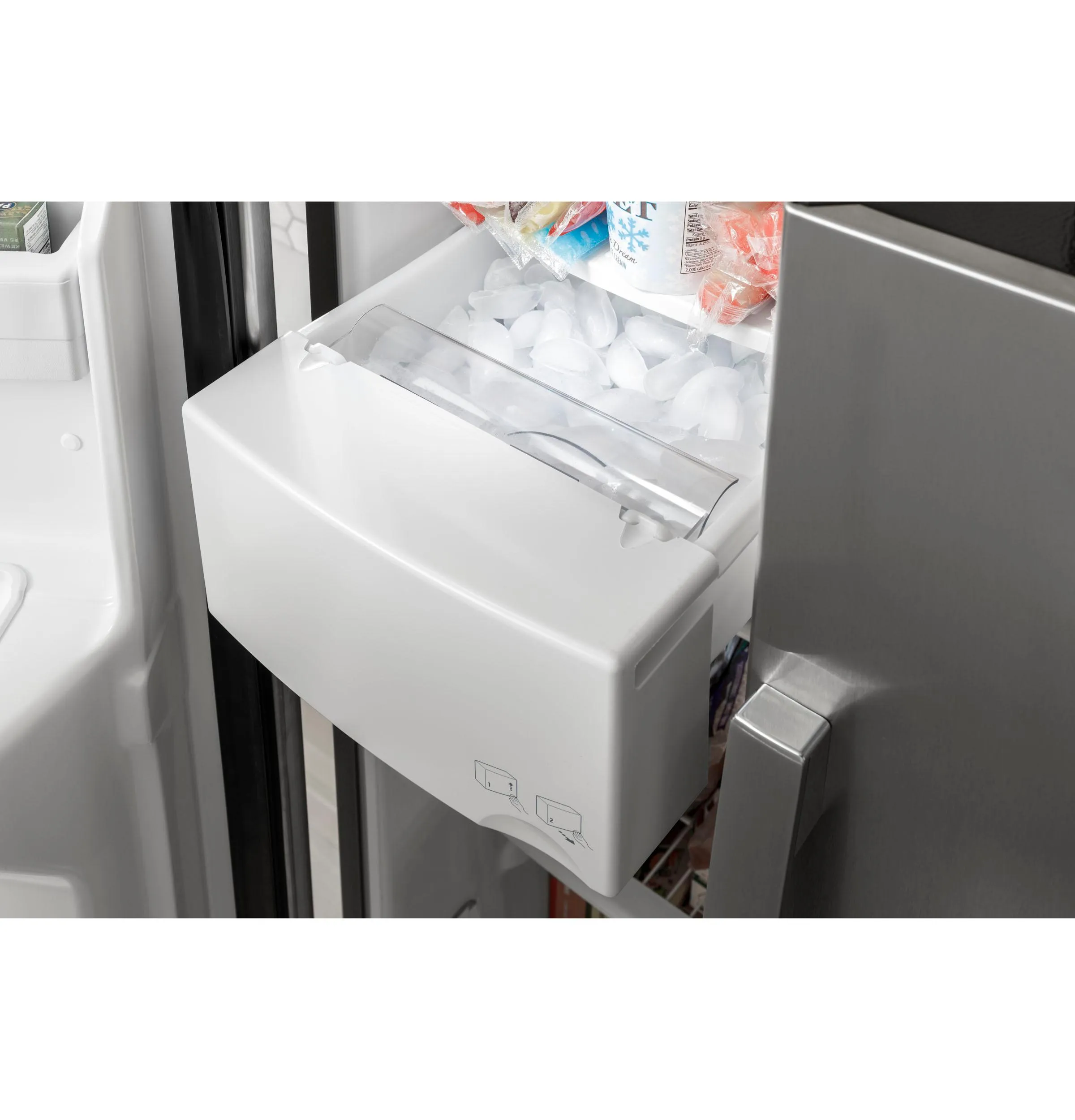 GE® 25.3 Cu. Ft. Side-By-Side Refrigerator