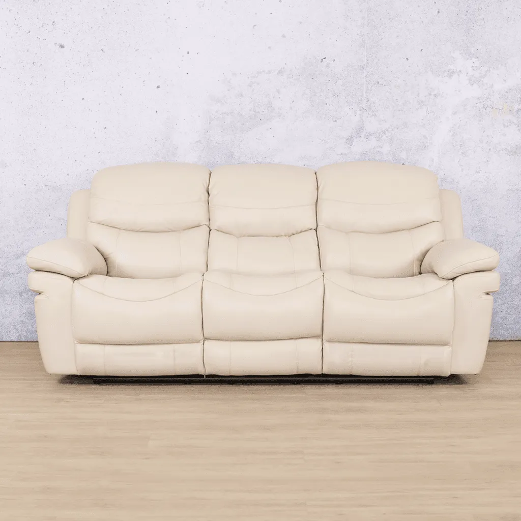 Geneva 3 Seater Leather Recliner