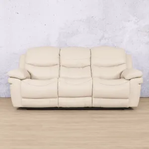 Geneva 3 Seater Leather Recliner