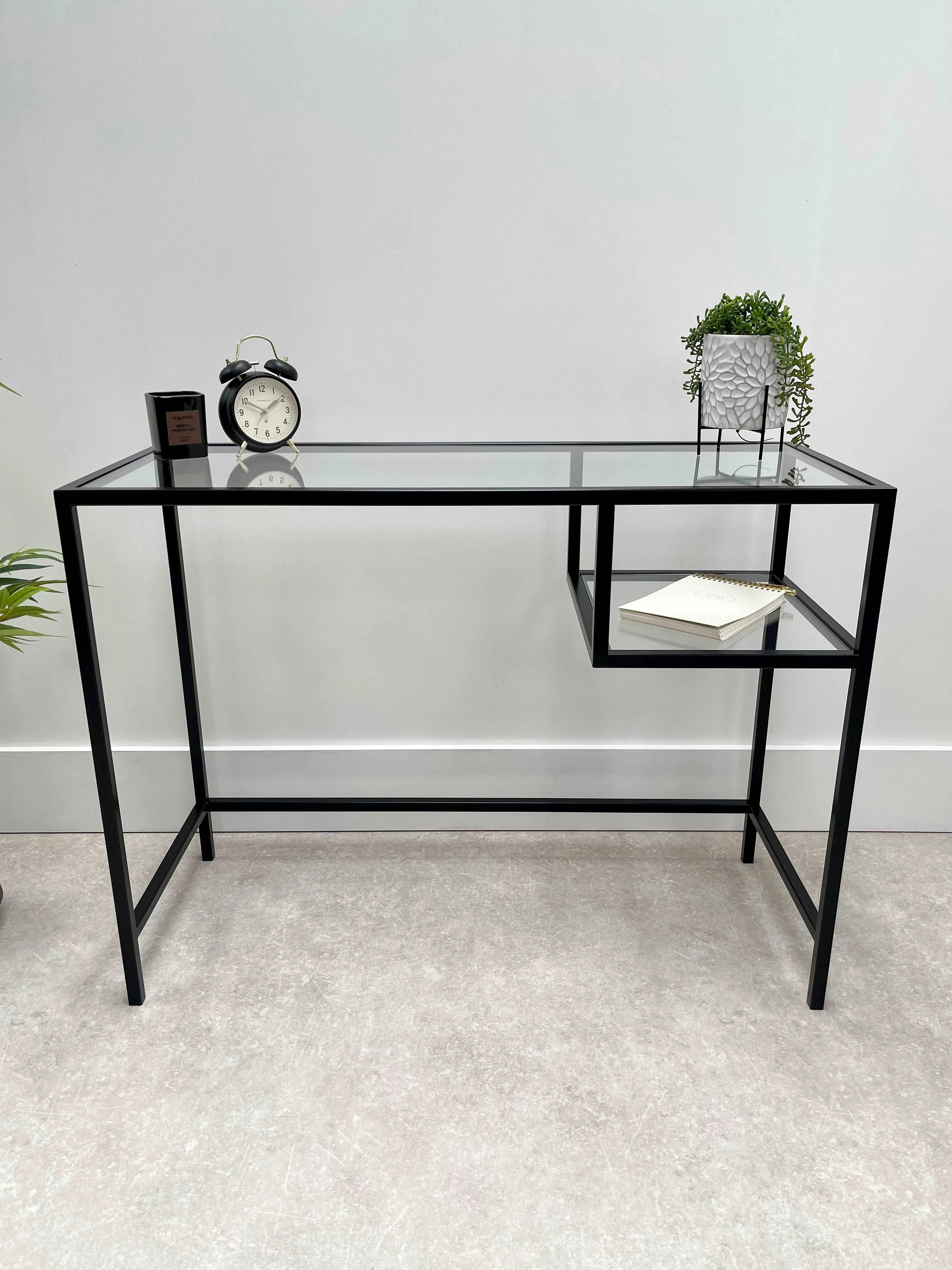 Glass Metal Office Desk