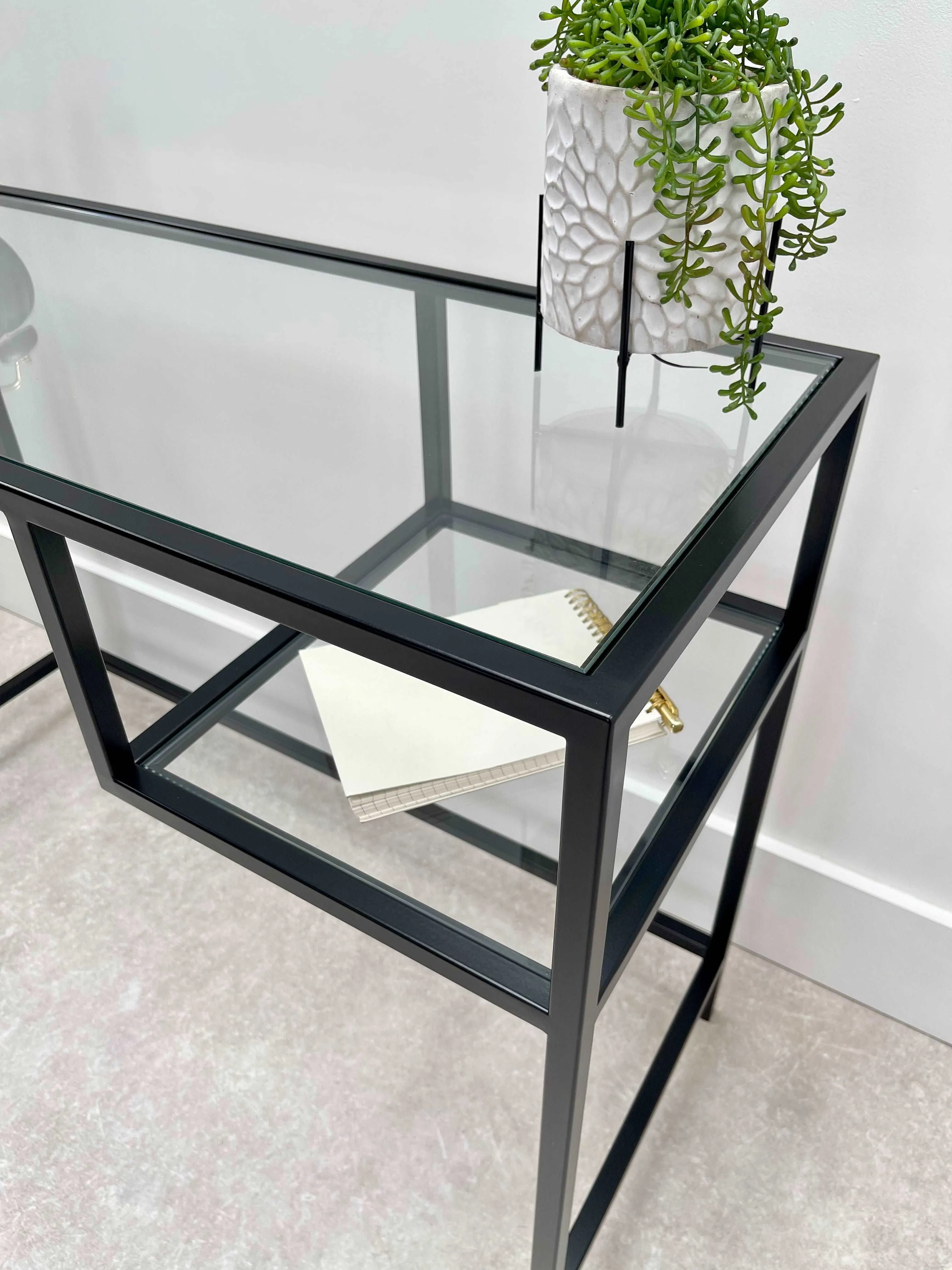 Glass Metal Office Desk