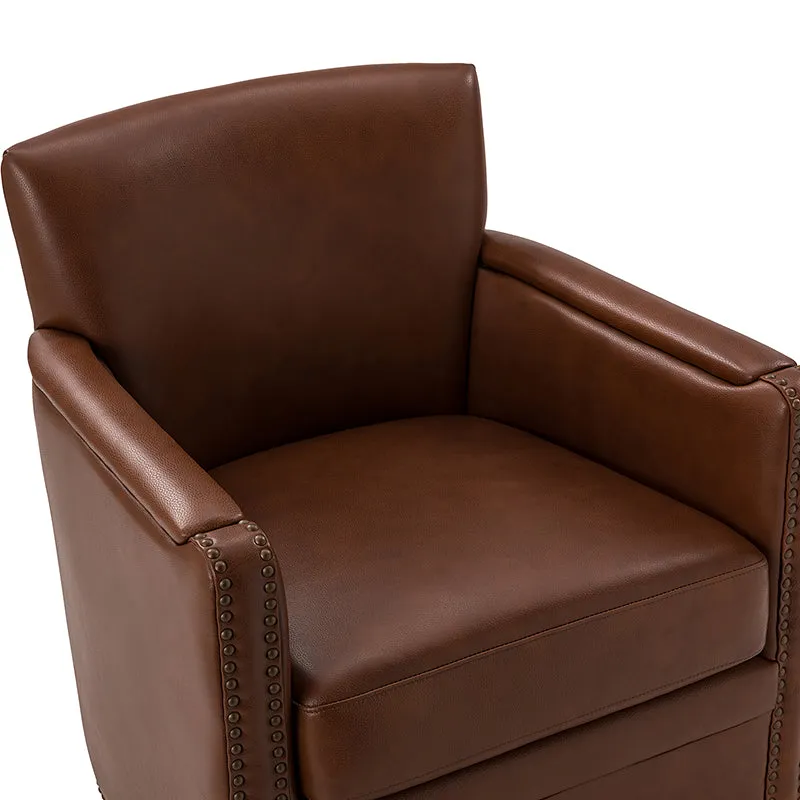 Gloria Genuine Leather Swivel Chair