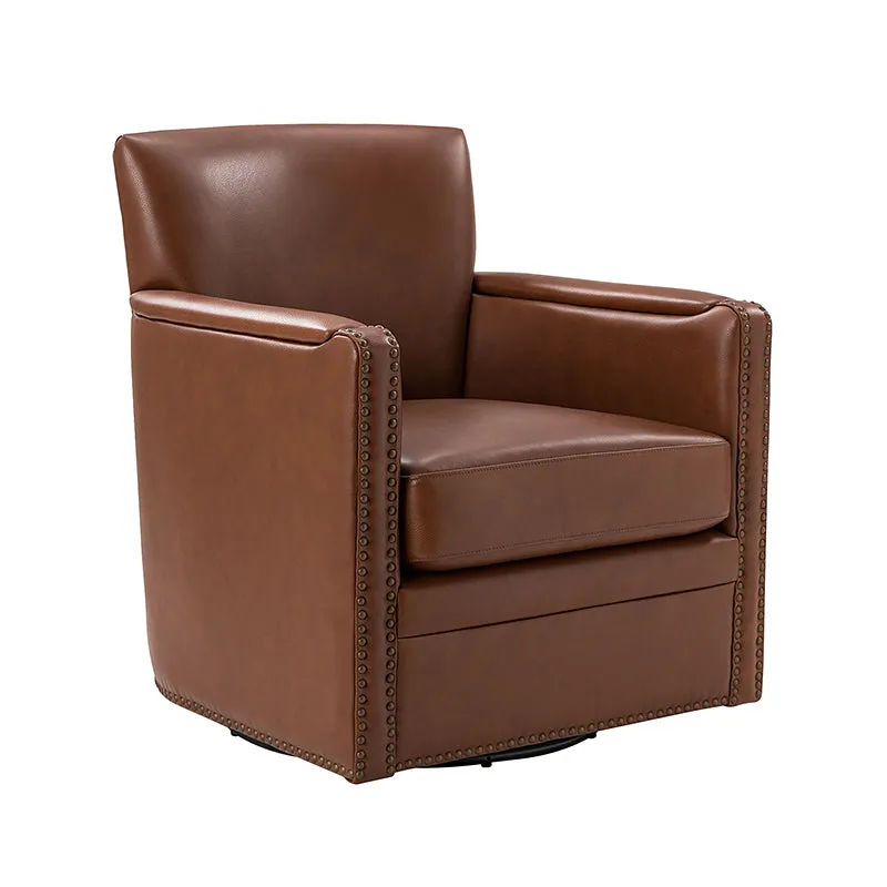 Gloria Genuine Leather Swivel Chair