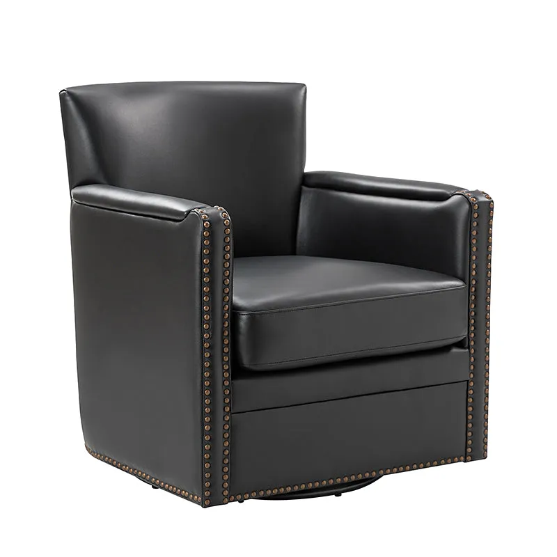 Gloria Genuine Leather Swivel Chair