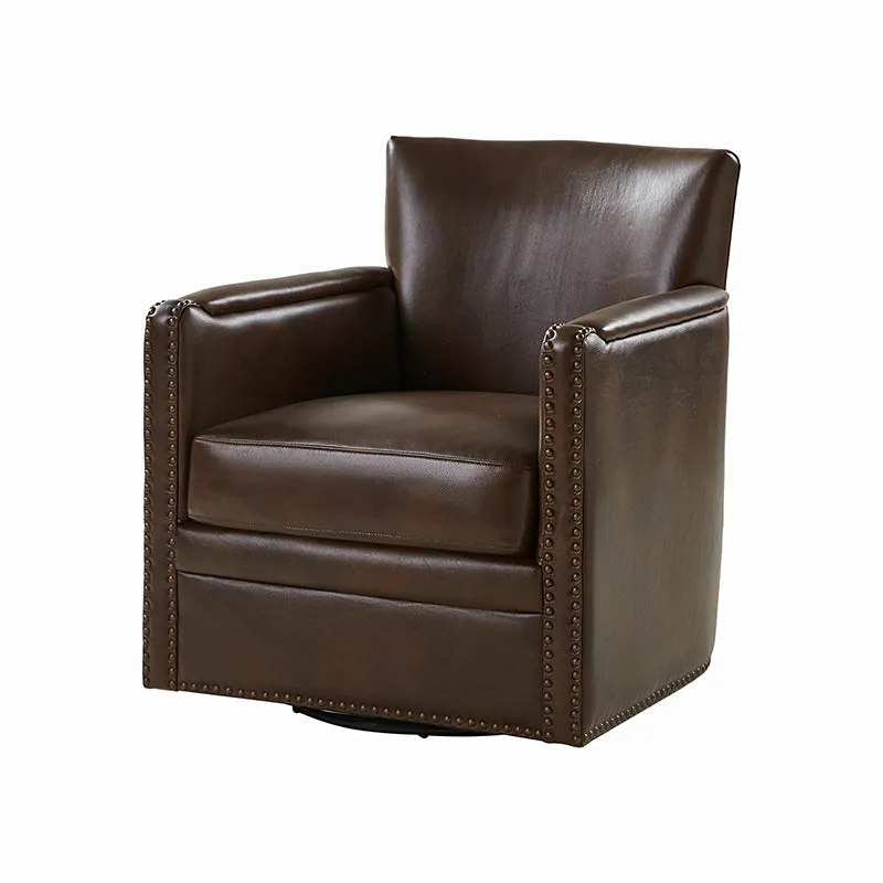 Gloria Genuine Leather Swivel Chair