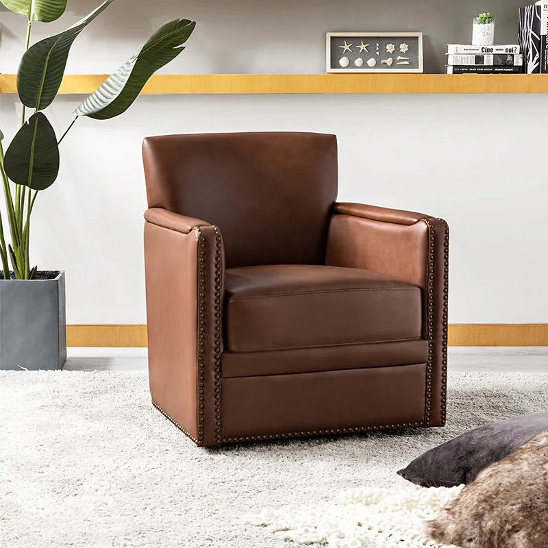 Gloria Genuine Leather Swivel Chair