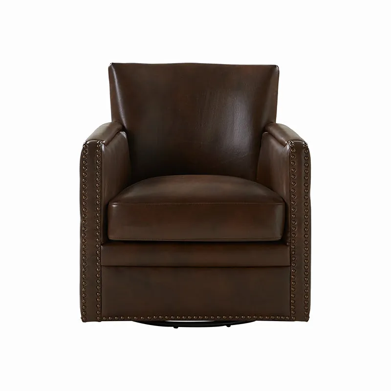 Gloria Genuine Leather Swivel Chair