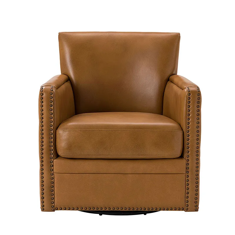 Gloria Genuine Leather Swivel Chair