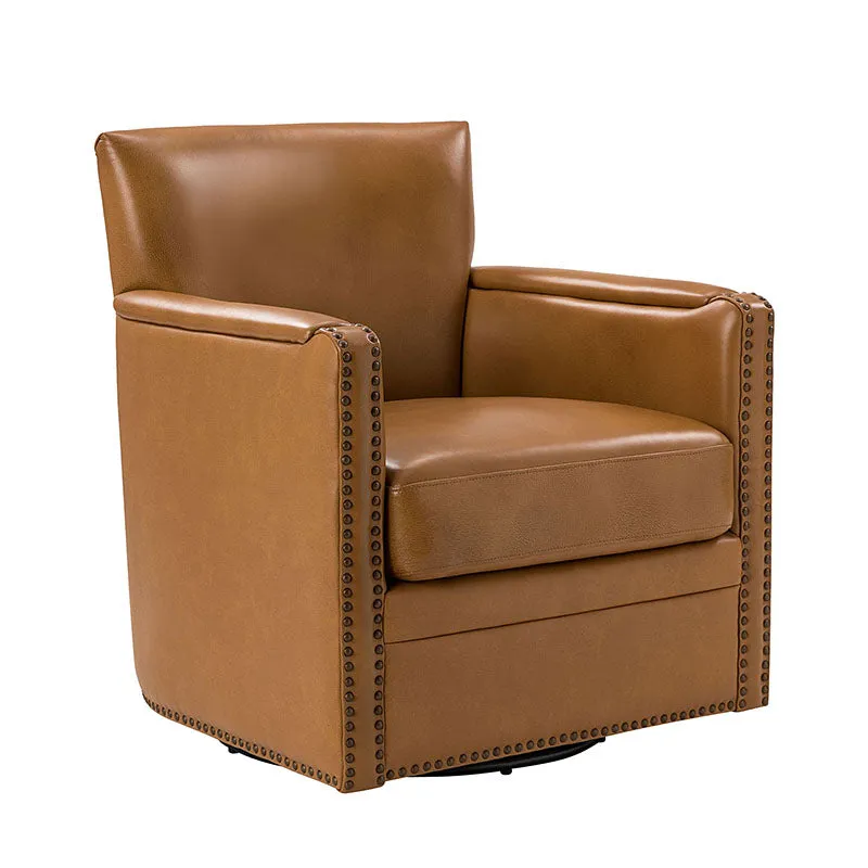 Gloria Genuine Leather Swivel Chair