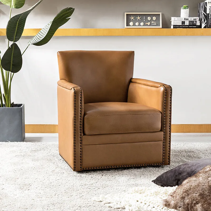 Gloria Genuine Leather Swivel Chair