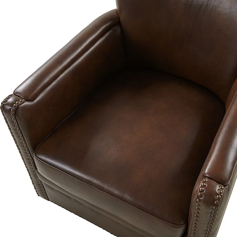 Gloria Genuine Leather Swivel Chair