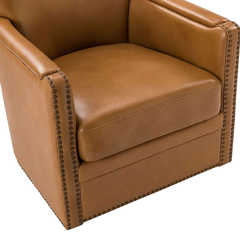 Gloria Genuine Leather Swivel Chair