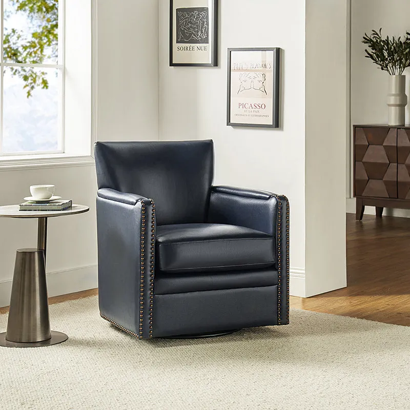 Gloria Genuine Leather Swivel Chair