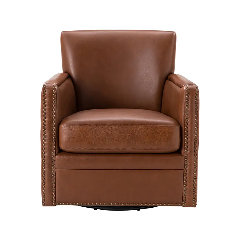 Gloria Genuine Leather Swivel Chair