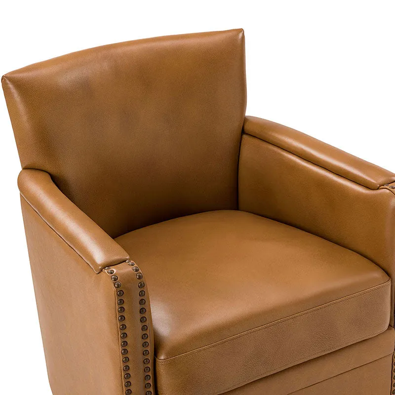 Gloria Genuine Leather Swivel Chair