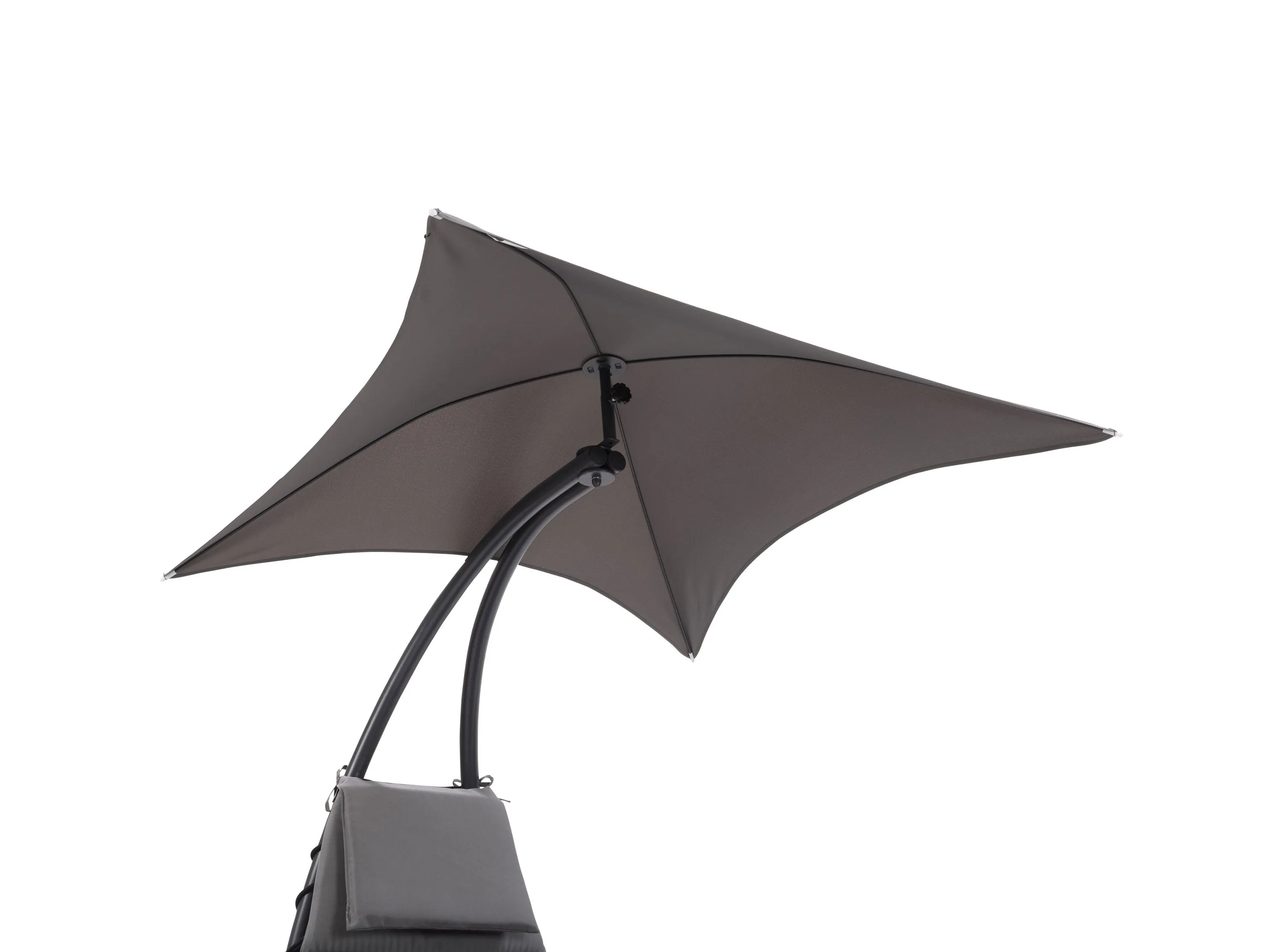 Grey Lounge Chair with Canopy