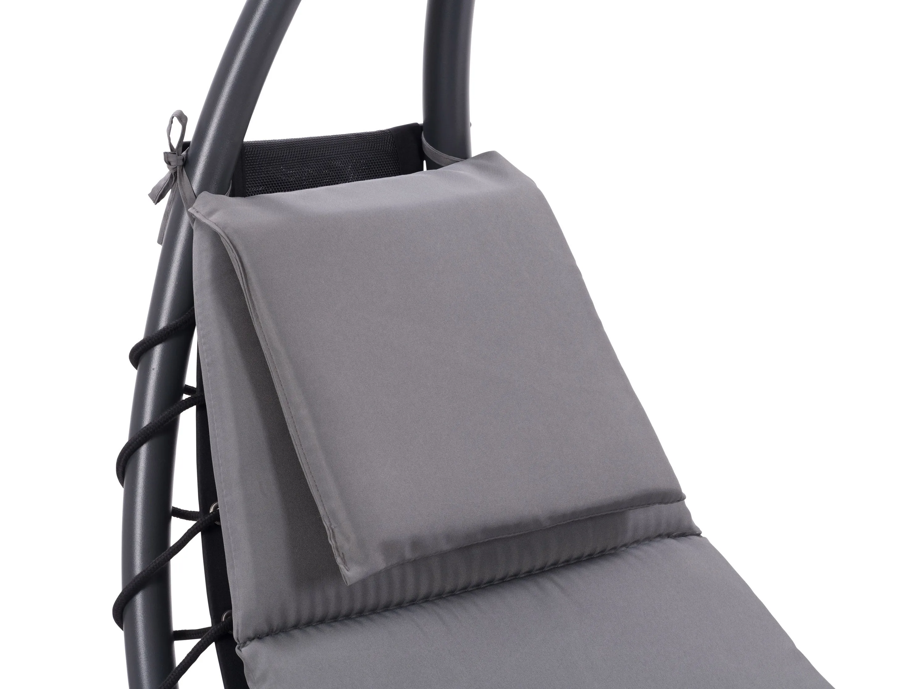 Grey Lounge Chair with Canopy