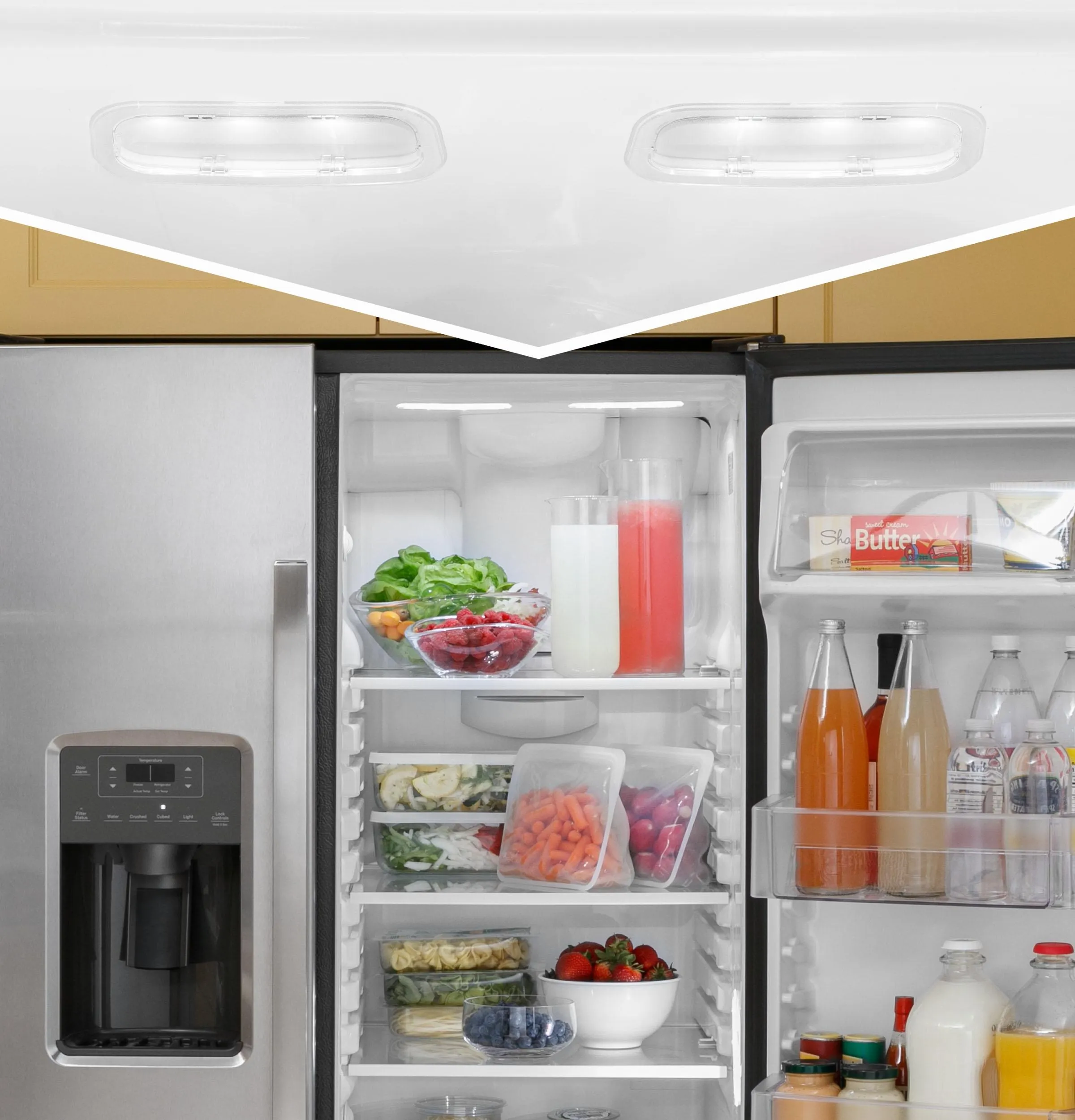 GSS23GYPFS GE® 23.0 Cu. Ft. Side-By-Side Refrigerator