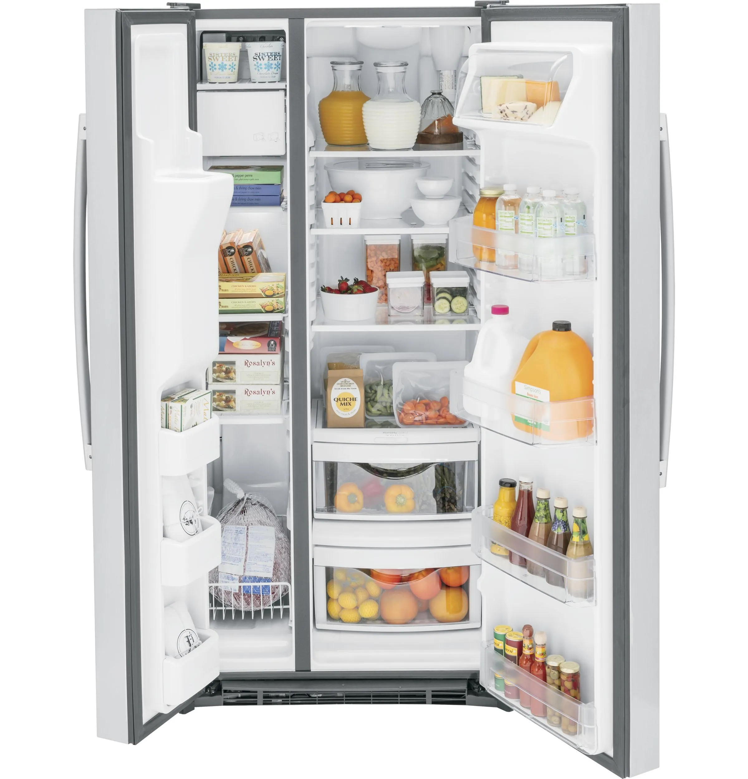 GSS23GYPFS GE® 23.0 Cu. Ft. Side-By-Side Refrigerator