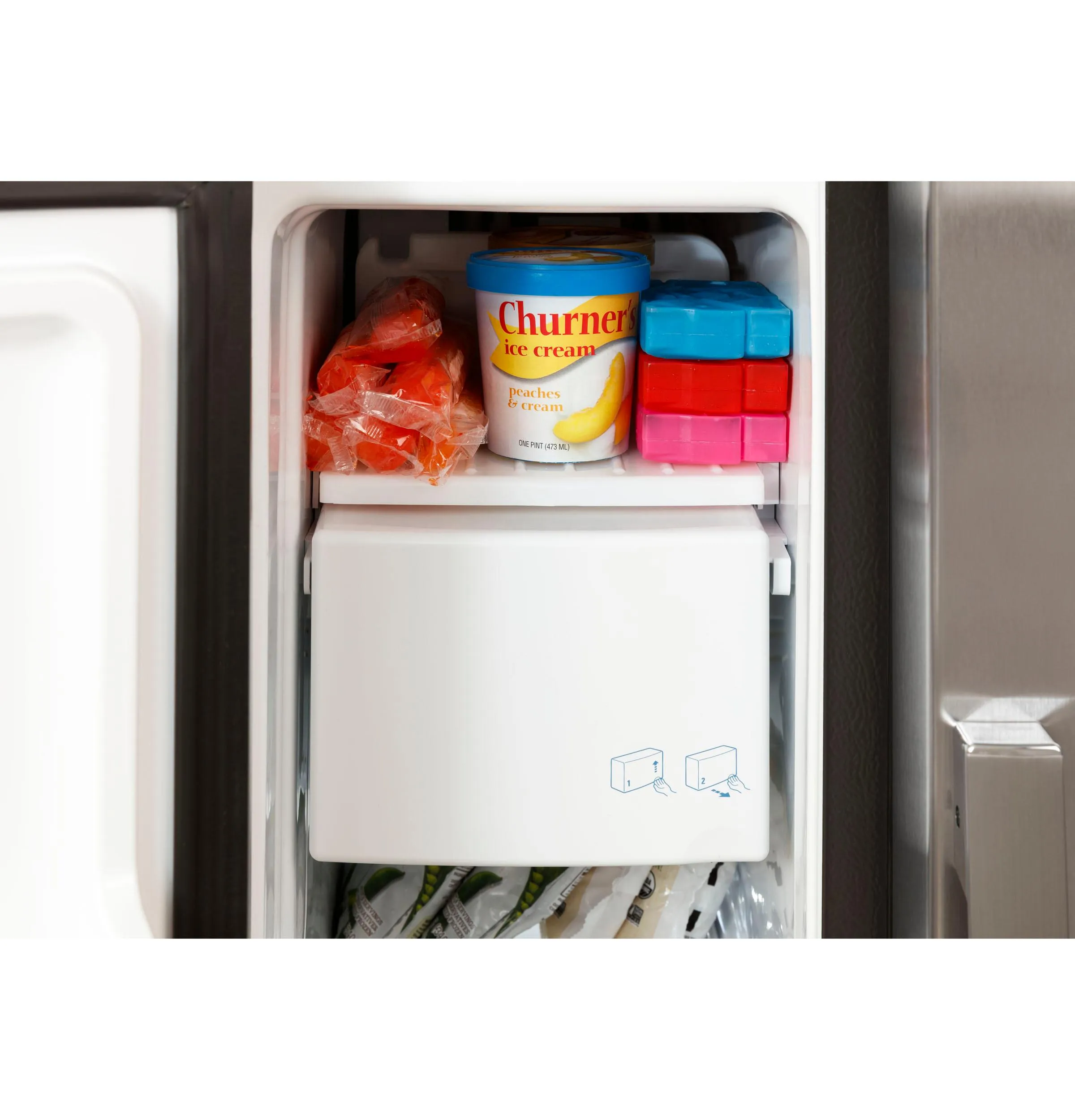 GSS23GYPFS GE® 23.0 Cu. Ft. Side-By-Side Refrigerator