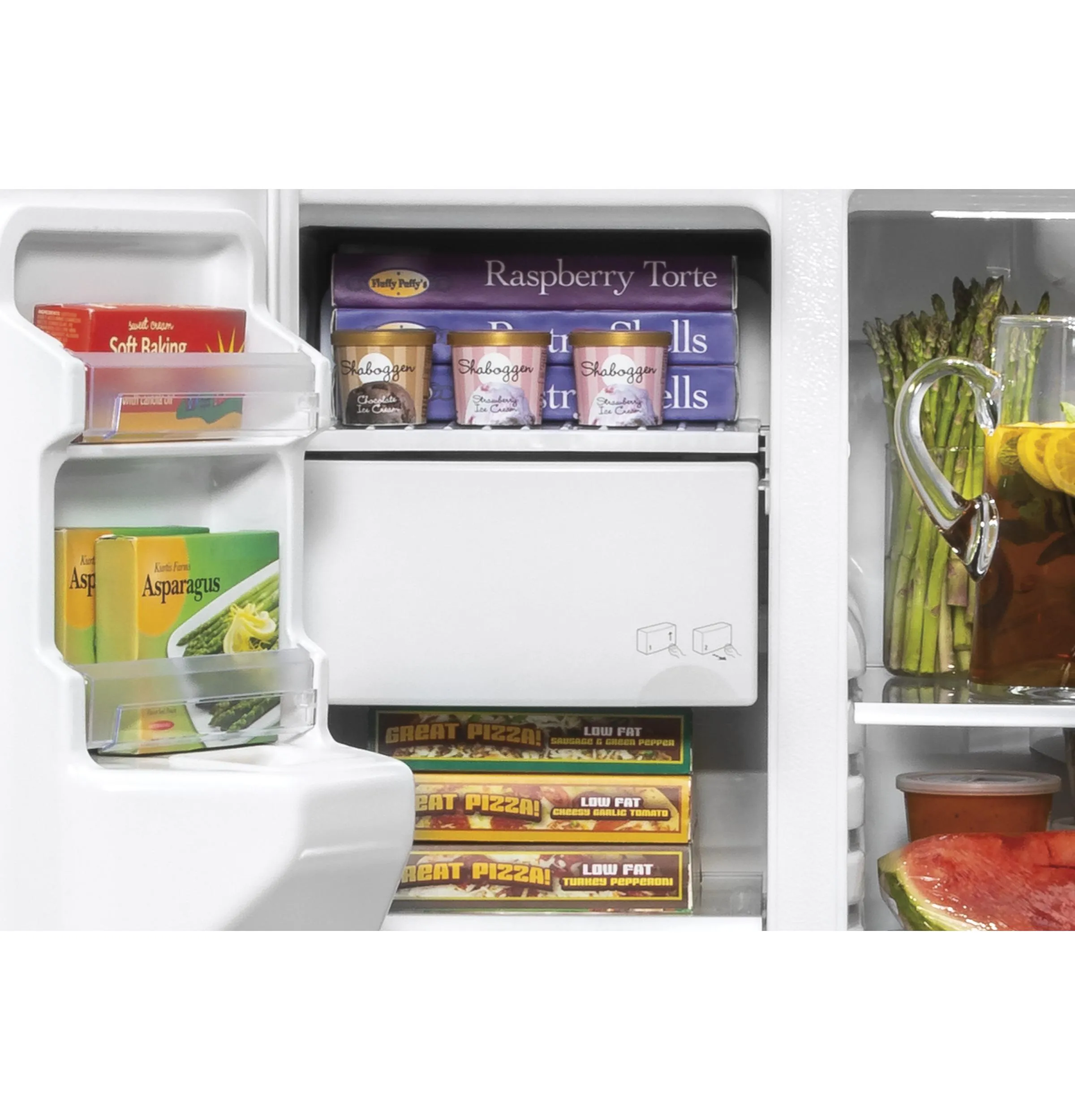 GZS22IYNFS GE® 21.8 Cu. Ft. Counter-Depth Fingerprint Resistant Side-By-Side Refrigerator