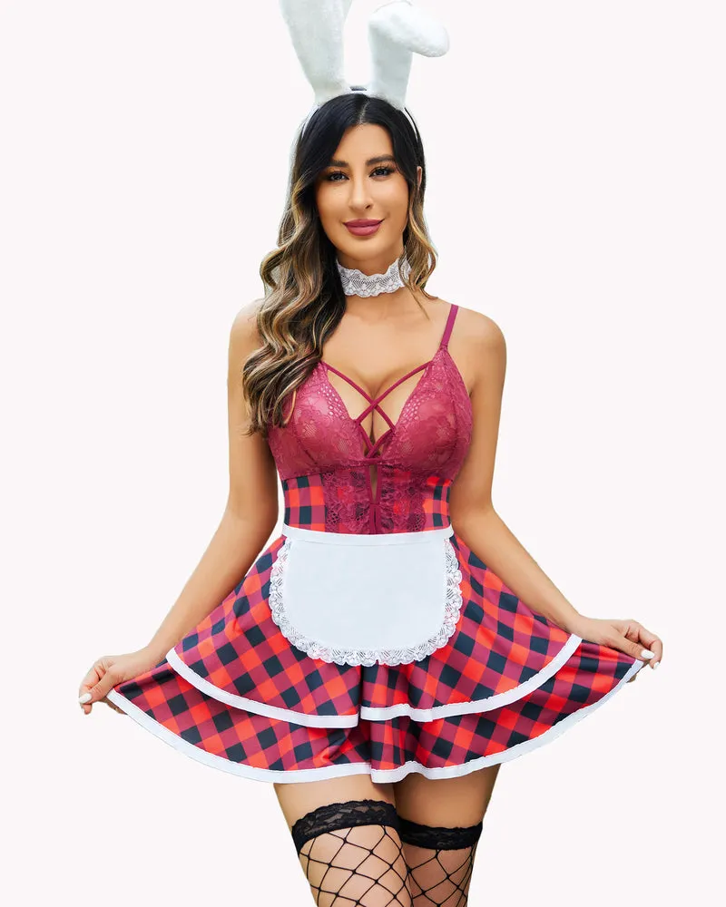 Halloween Maid Lingerie French Maid Costume