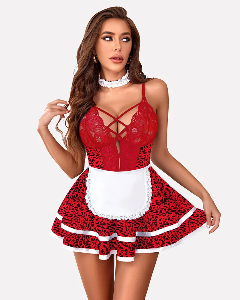 Halloween Maid Lingerie French Maid Costume