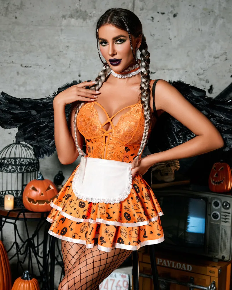 Halloween Maid Lingerie French Maid Costume