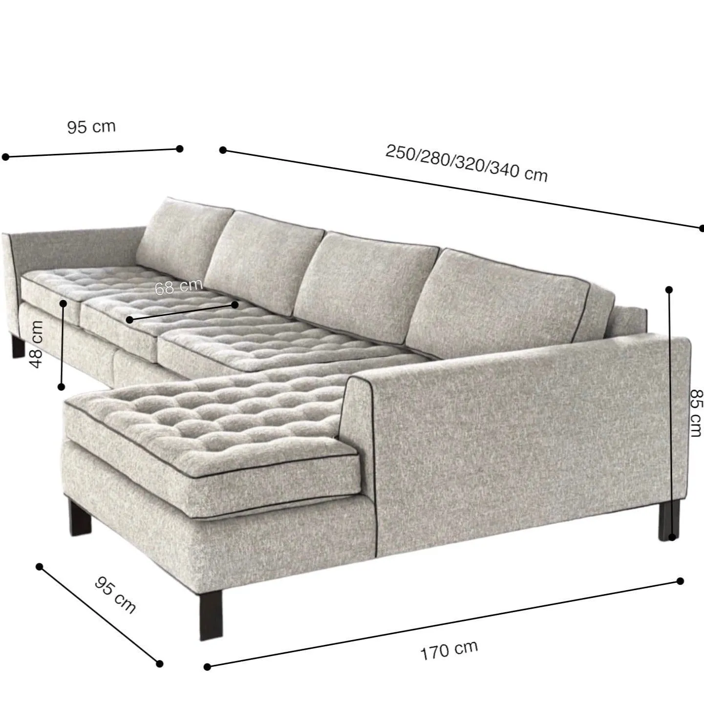 Hensel Sectional L-shape Sofa