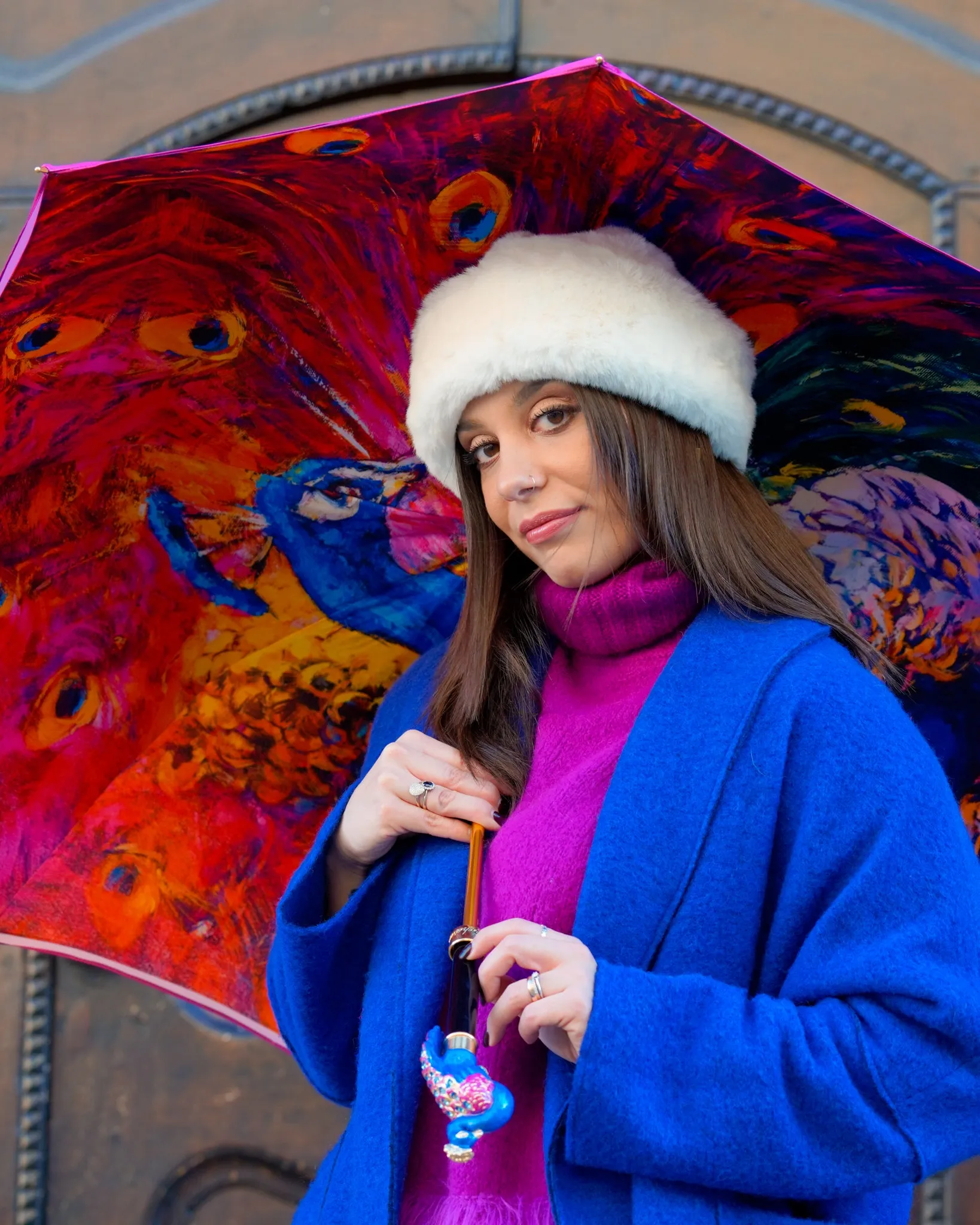 il Marchesato Peacock Umbrella