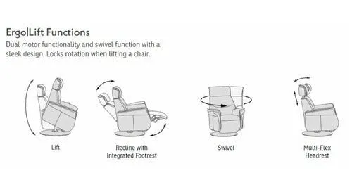 IMG Charleston NexGen Relaxer Recliner with Ergo Lift XL - Sauvage Truffle