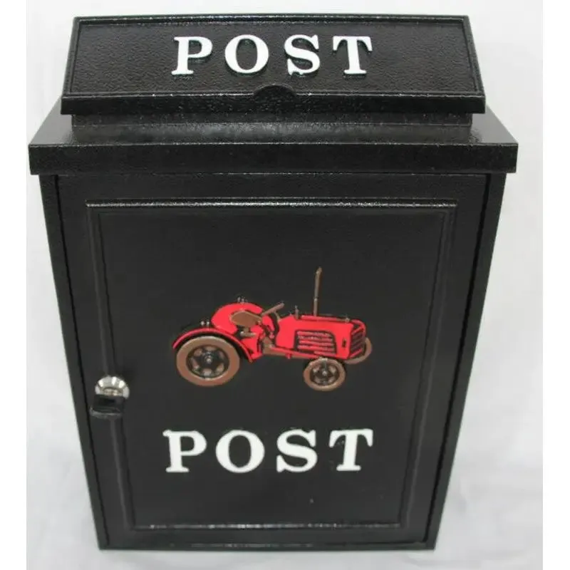 Inglenook Post 50 Red Tractor Post Mail Box