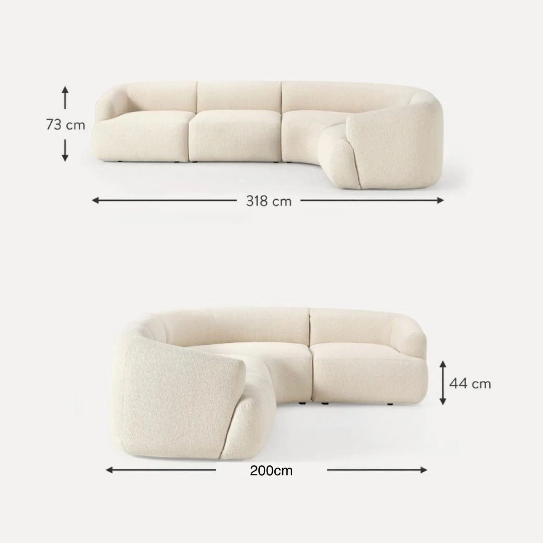 Jardin Boucle Sectional Sofa