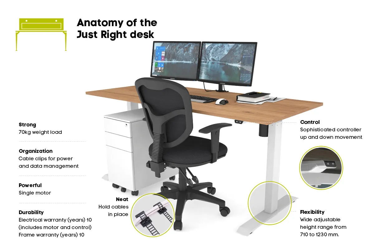 Just Right Height Adjustable Desk [1200L x 700W]