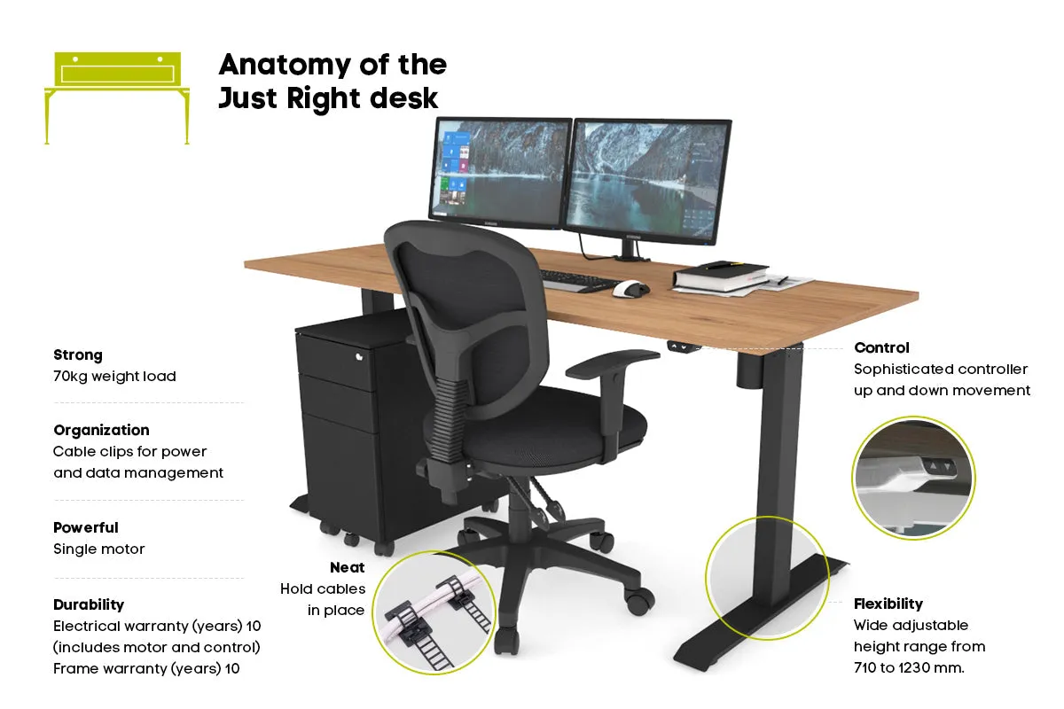 Just Right Height Adjustable Desk [1200L x 700W]