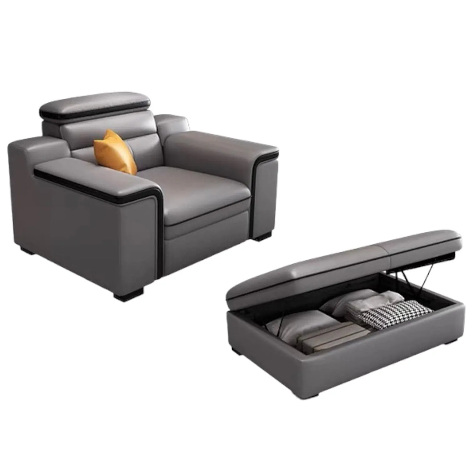 Karl Electric Recliner Leather Sofa Bed