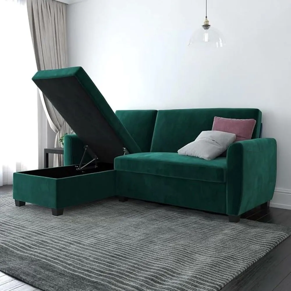 kelvin 4 Seater L Shape Sofa With Storage For Living Room